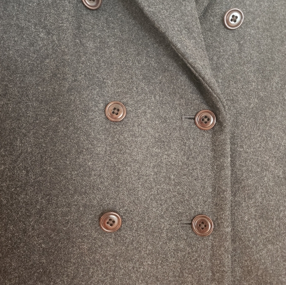 J Crew Melton Wool Coat, Heathered Grey Sz 10 Tall - Picture 3 of 10